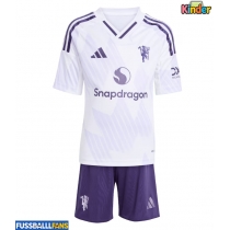 Manchester United Auswärts Trikotsatz Kinder 2025-26 Kurzarm (+ Kurze Hosen)